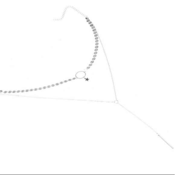 Sexy 2 Layer Choker and Drop Necklace - Picture 7 of 8